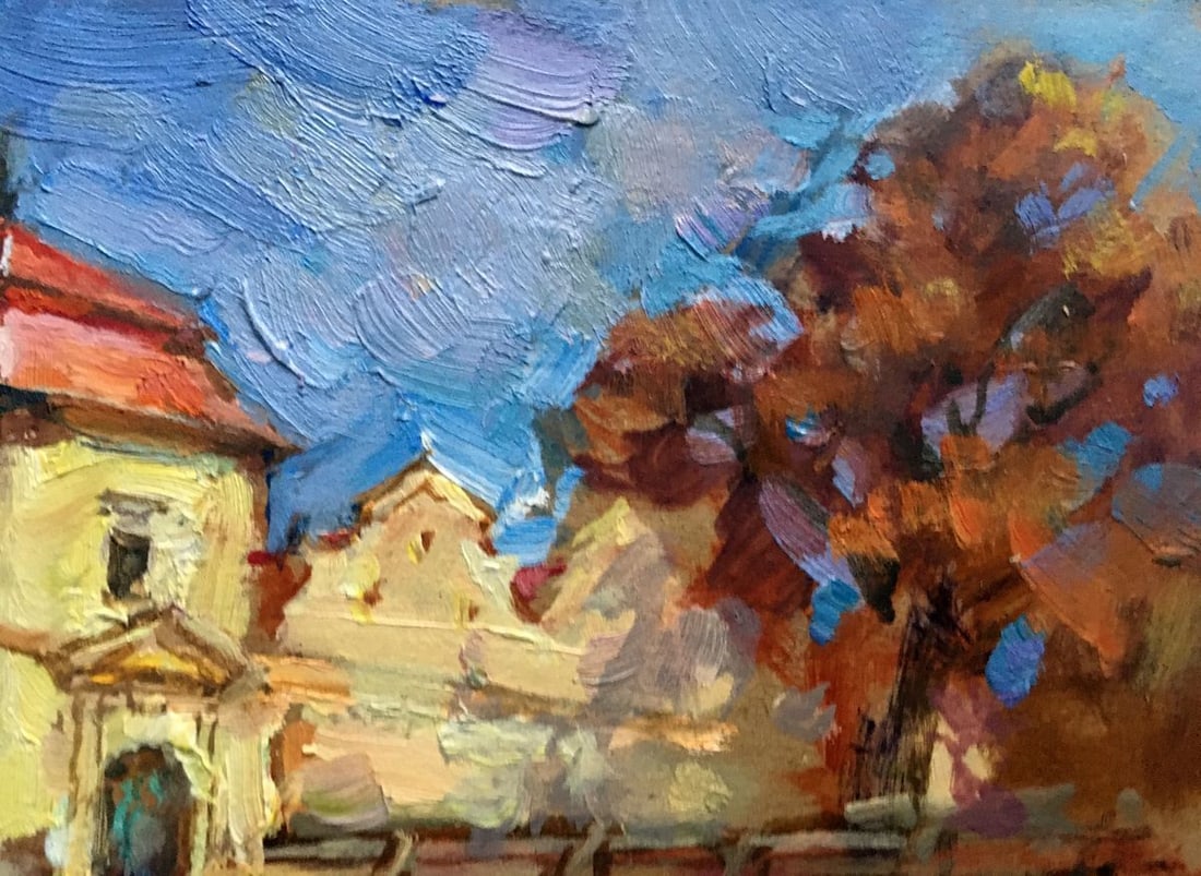 Oil painting Svirzh castle Batrakov Vladimir Grigorievich - 11