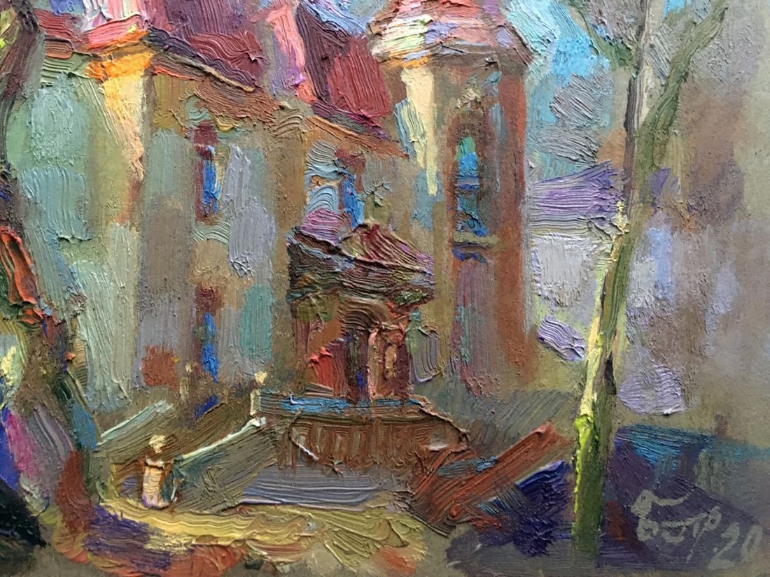 Oil painting Streets of Lviv Batrakov Vladimir Grigorievich - 11