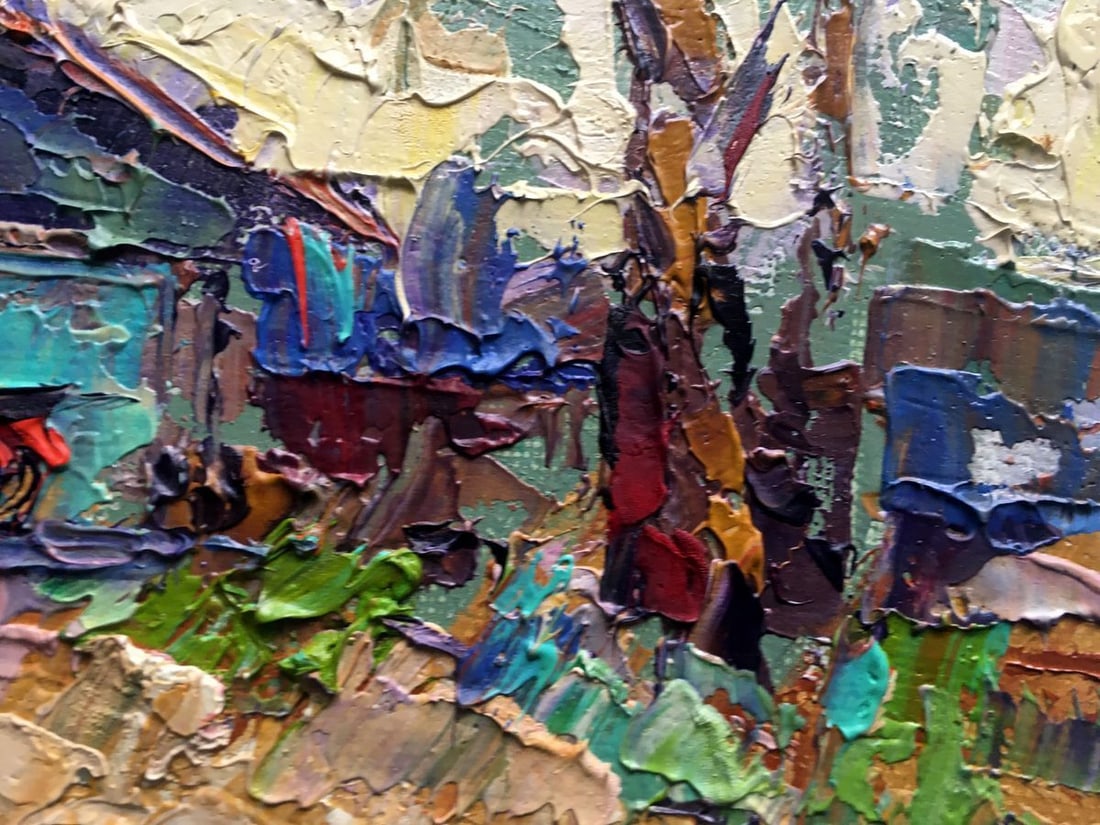 Oil painting In the shade of the trees Kalenyuk Alex - 11