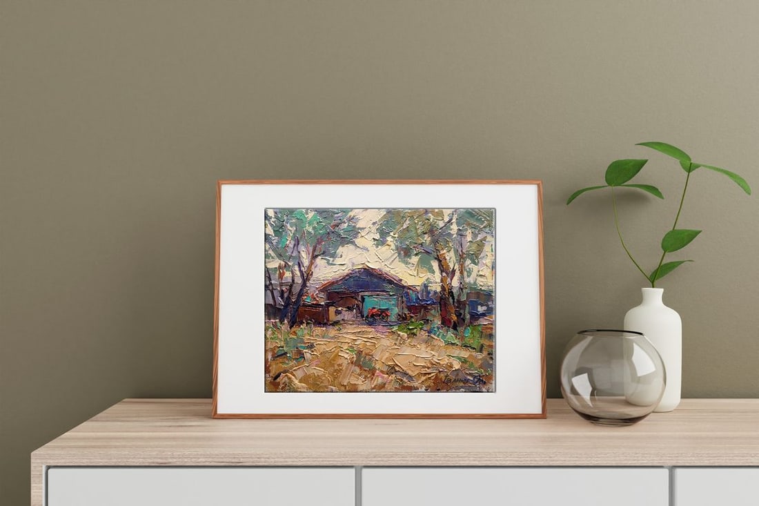 Oil painting In the shade of the trees Kalenyuk Alex - 3