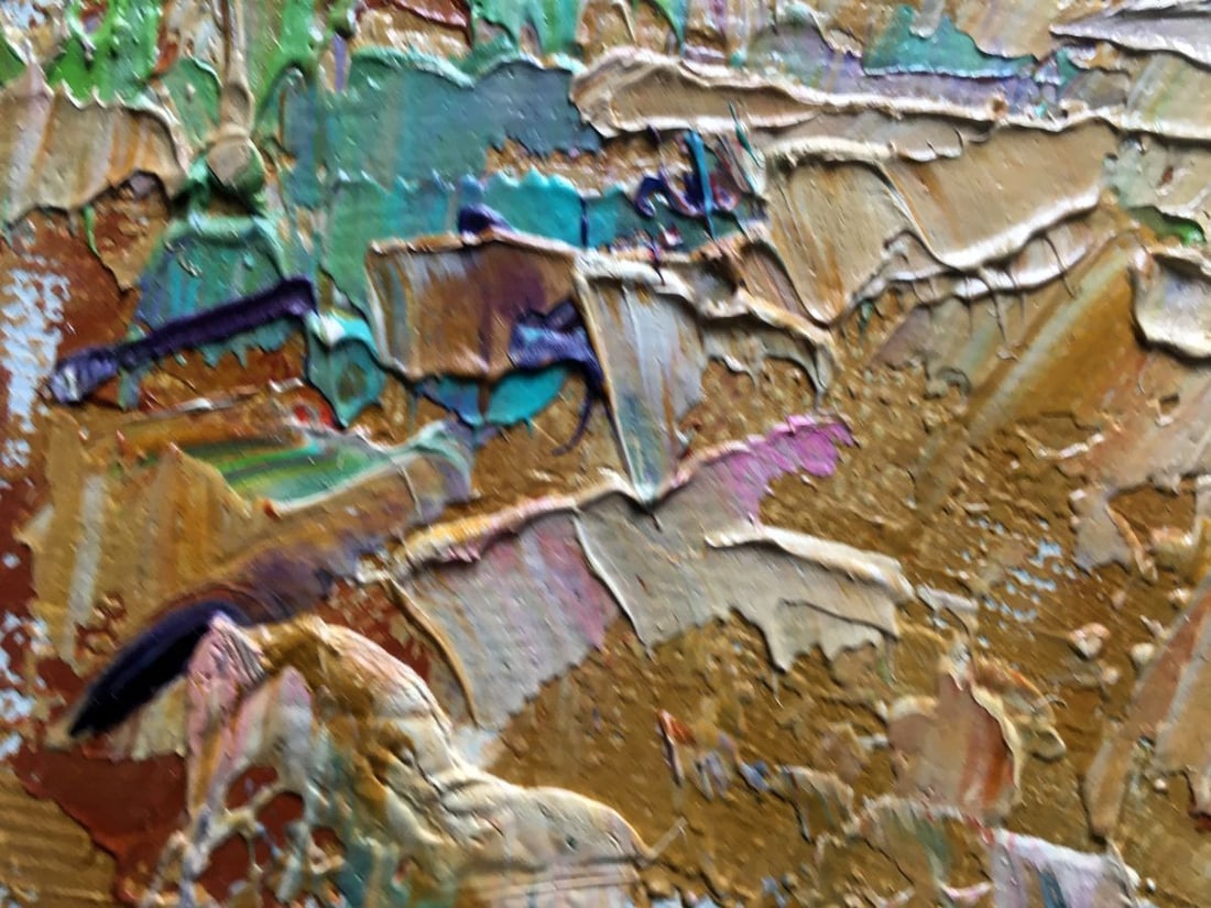 Oil painting In the shade of the trees Kalenyuk Alex - 4