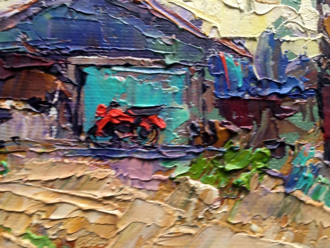 Oil painting In the shade of the trees Kalenyuk Alex - 7