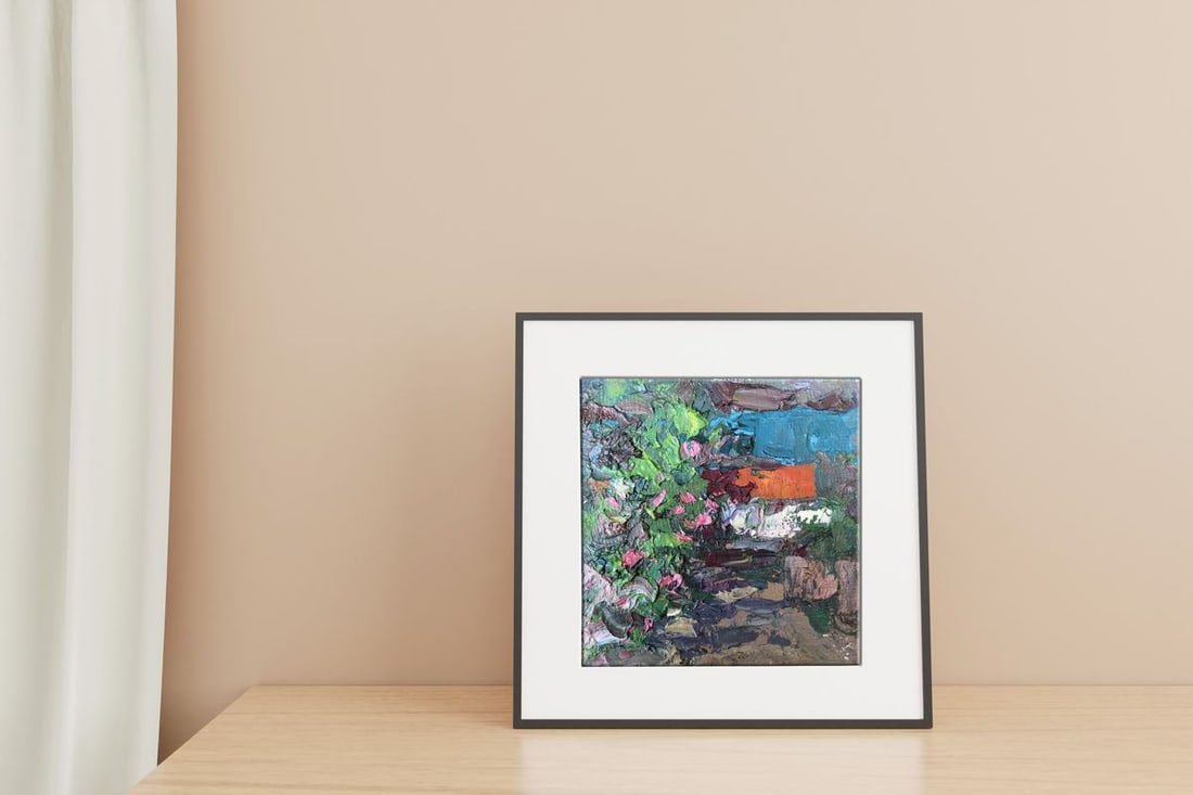 Oil painting Home garden Alexander Nikolaevich Cherednichenko - 3