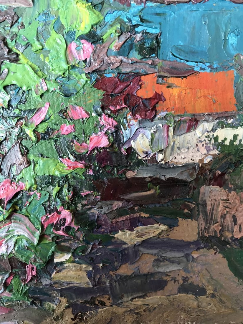 Oil painting Home garden Alexander Nikolaevich Cherednichenko - 7