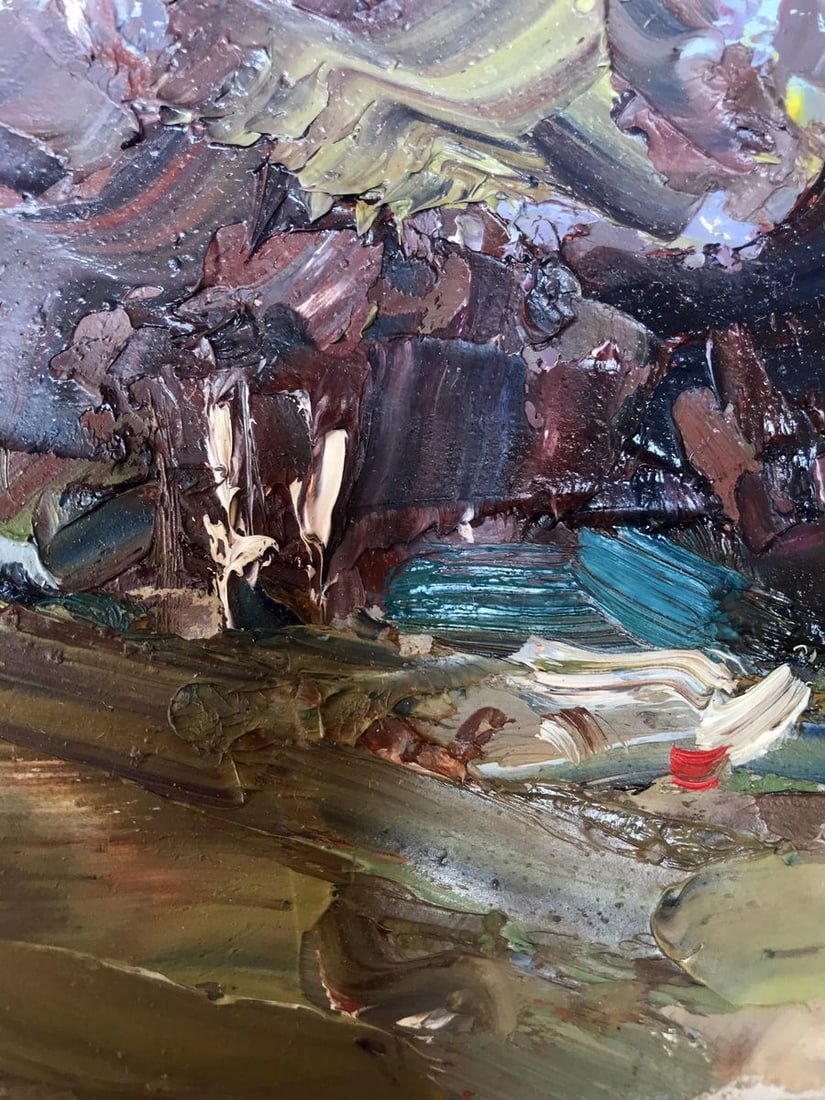 Oil painting House on the outskirts Alexander Nikolaevich Cherednichenko - 5