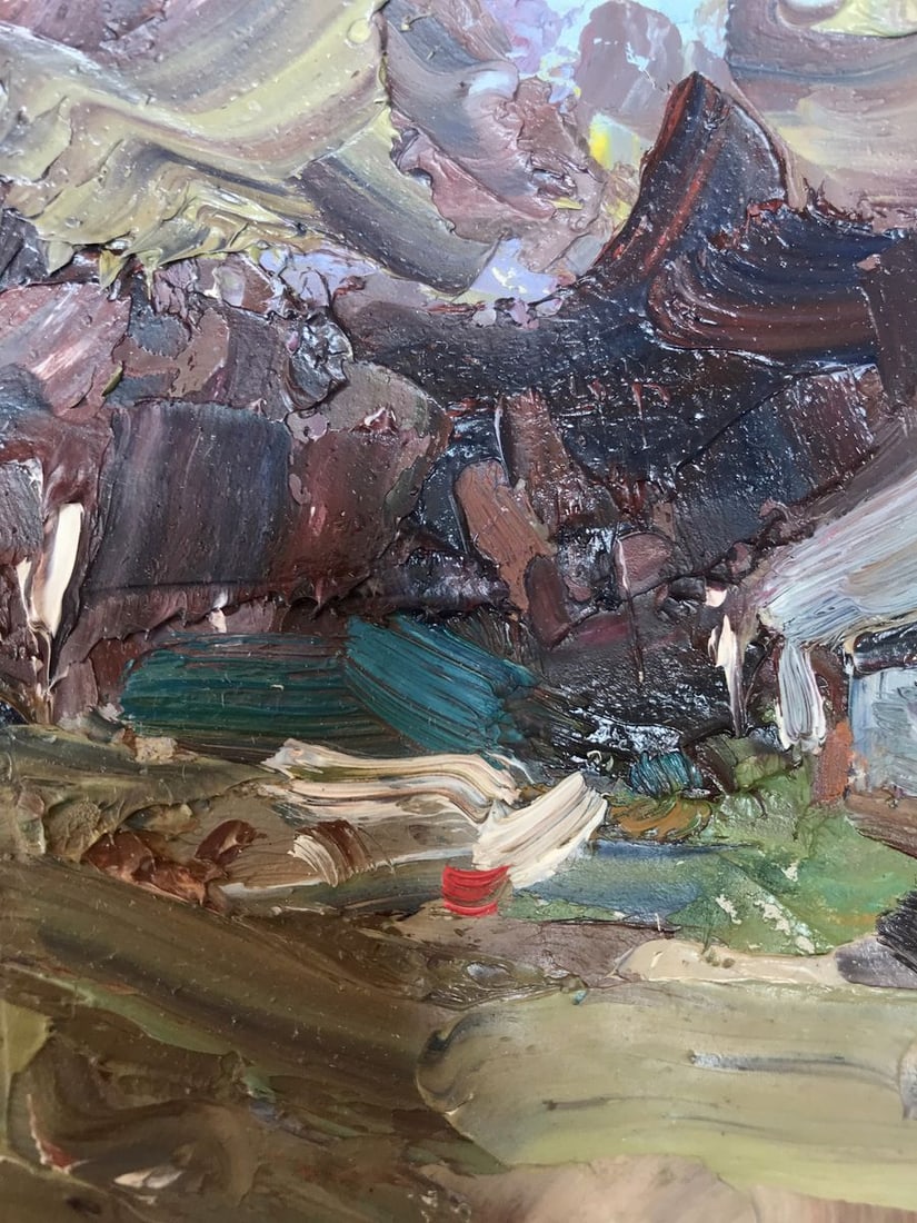 Oil painting House on the outskirts Alexander Nikolaevich Cherednichenko - 6