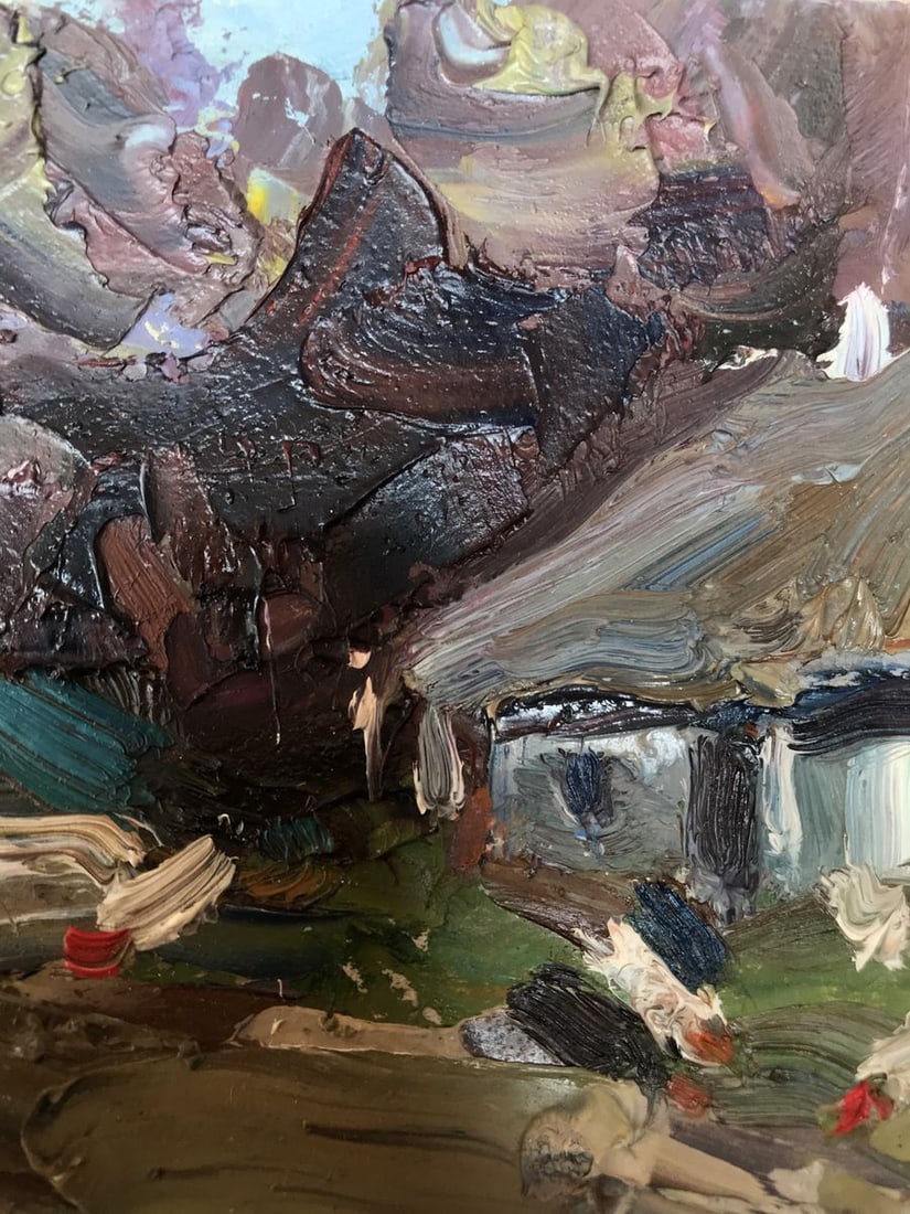 Oil painting House on the outskirts Alexander Nikolaevich Cherednichenko - 7