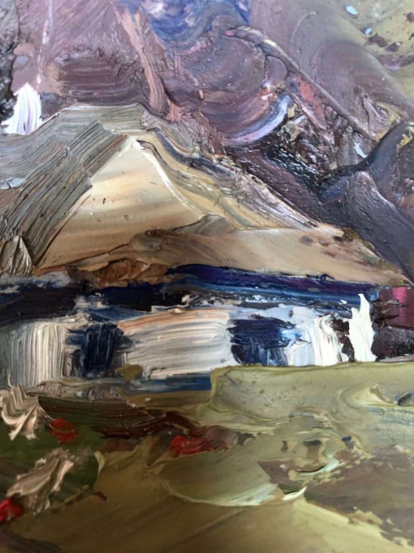 Oil painting House on the outskirts Alexander Nikolaevich Cherednichenko - 9