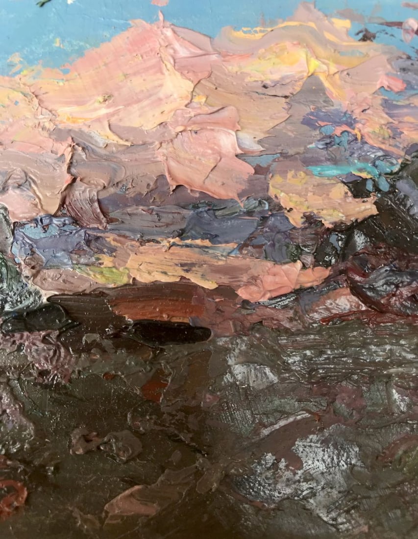 Oil painting Pink evening Alexander Nikolaevich Cherednichenko - 5