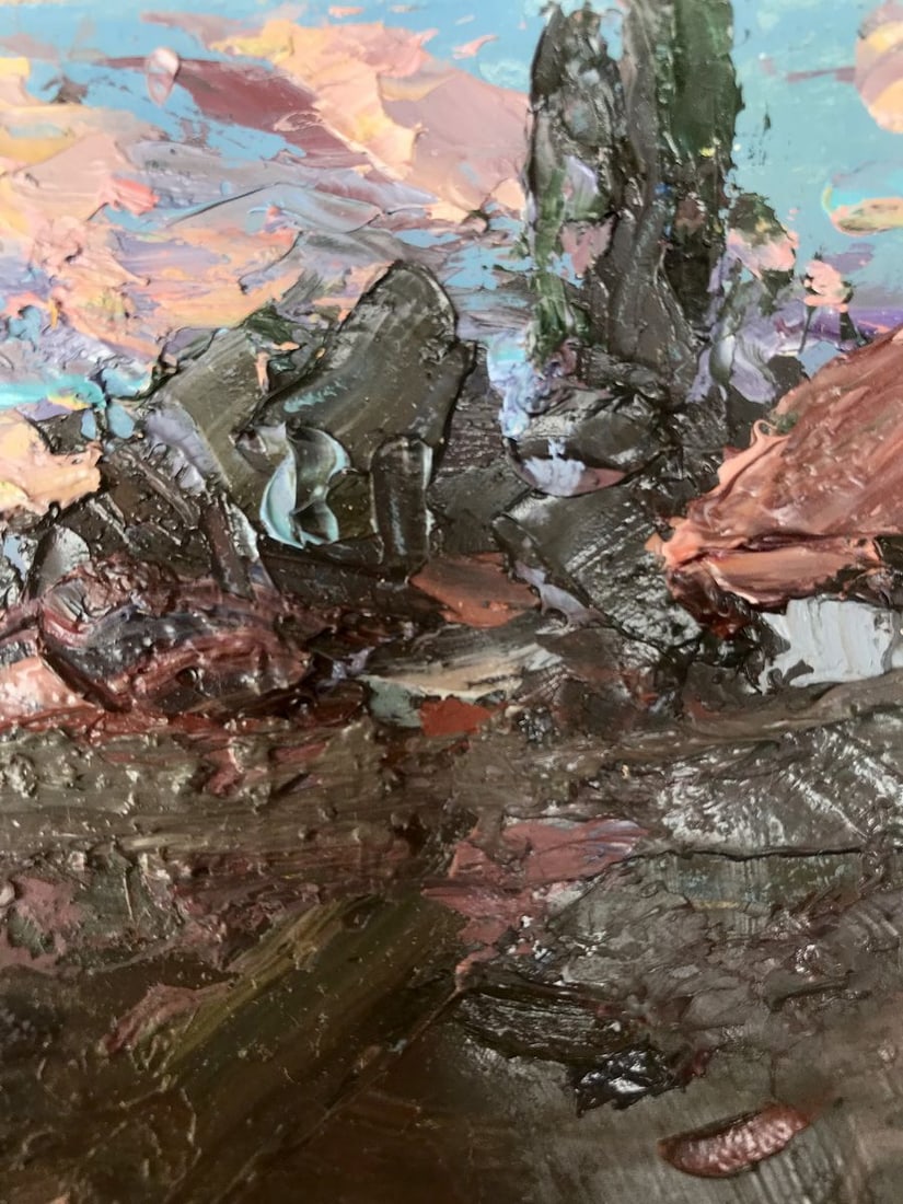 Oil painting Pink evening Alexander Nikolaevich Cherednichenko - 7