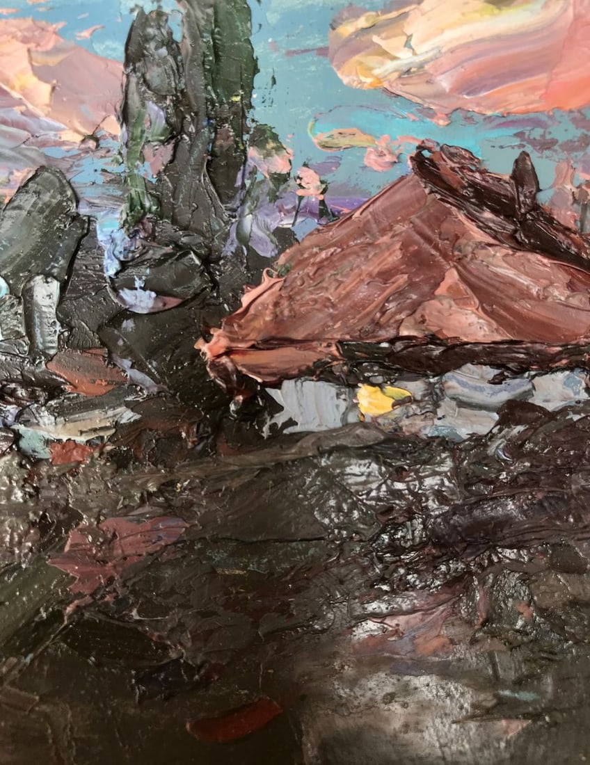 Oil painting Pink evening Alexander Nikolaevich Cherednichenko - 8