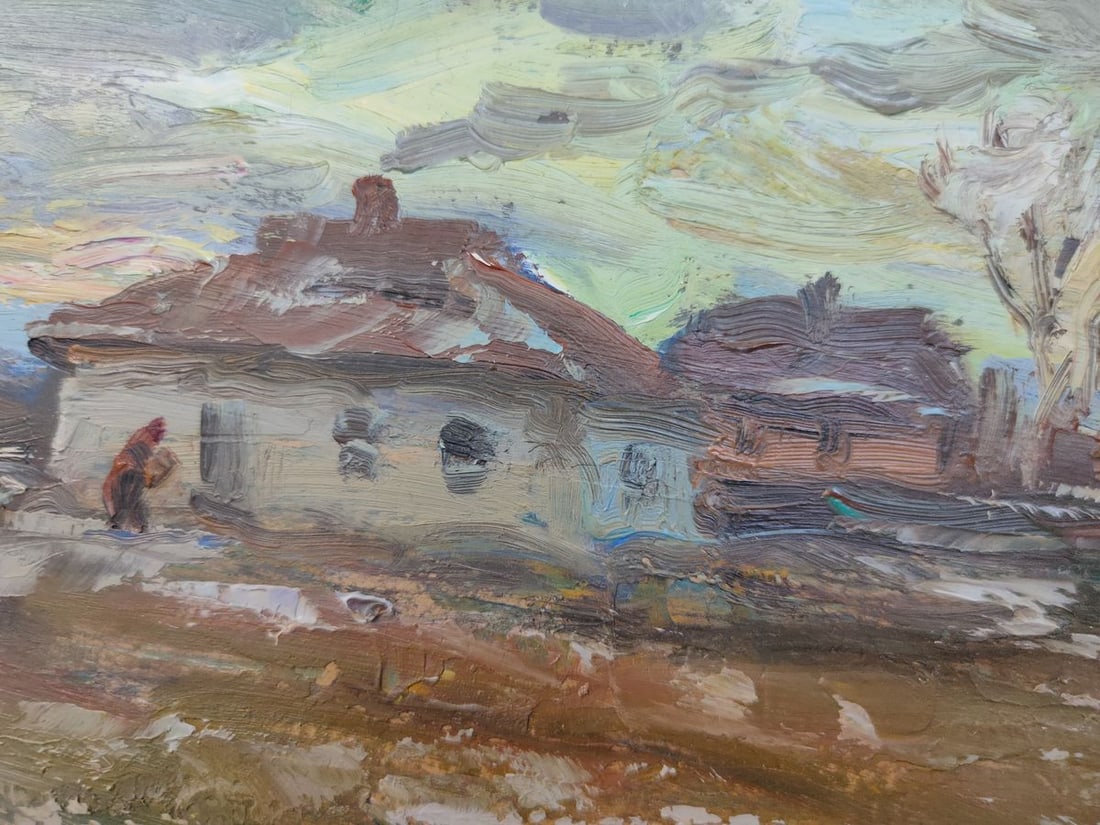 Oil painting Early winter morning Mishurovsky V. V. - 3