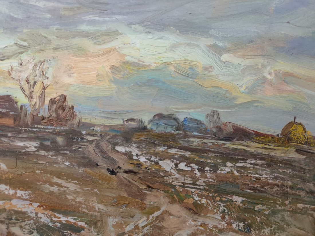 Oil painting Early winter morning Mishurovsky V. V. - 6