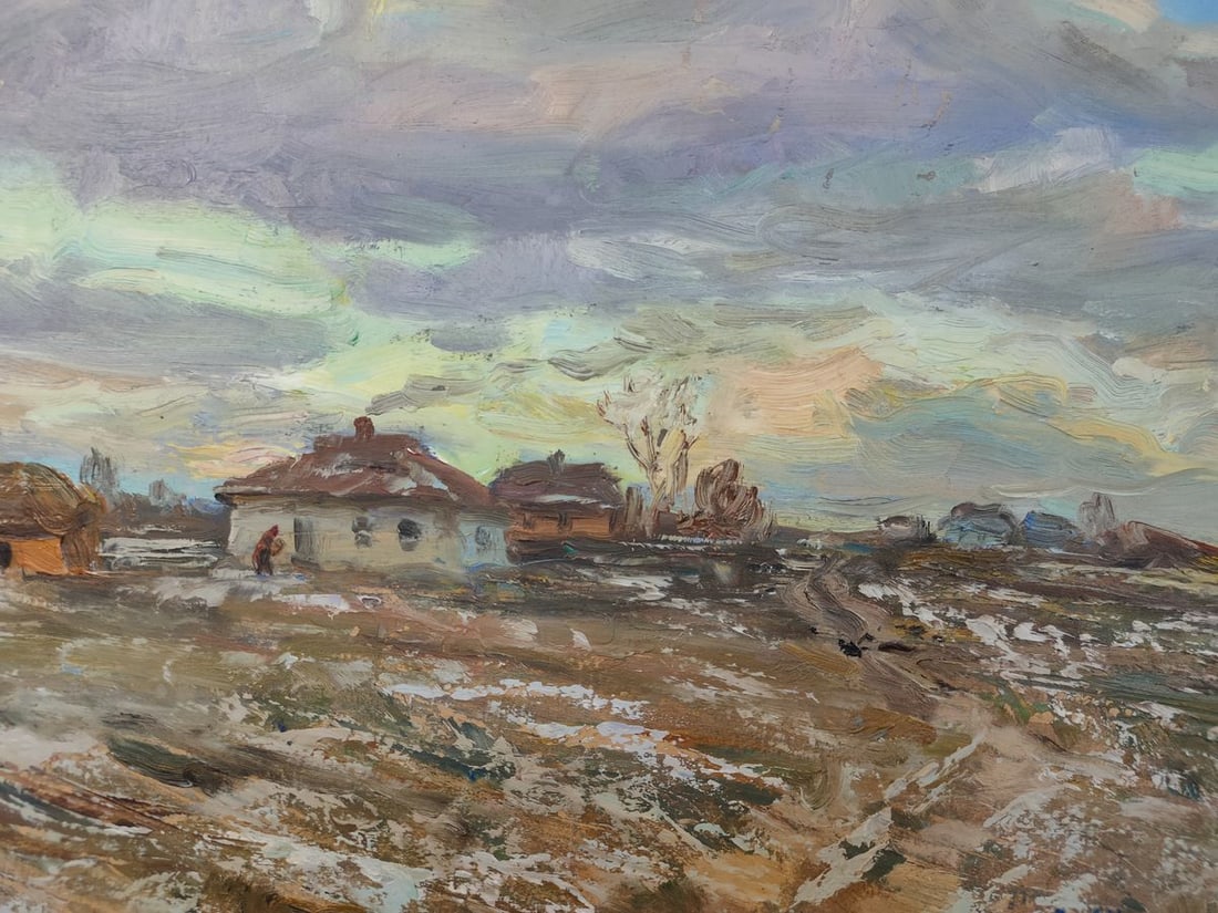 Oil painting Early winter morning Mishurovsky V. V. - 7