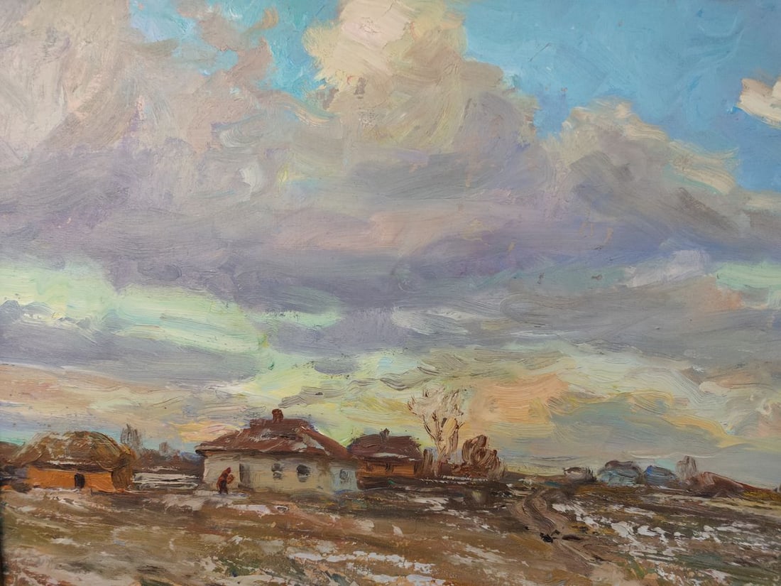 Oil painting Early winter morning Mishurovsky V. V. - 8