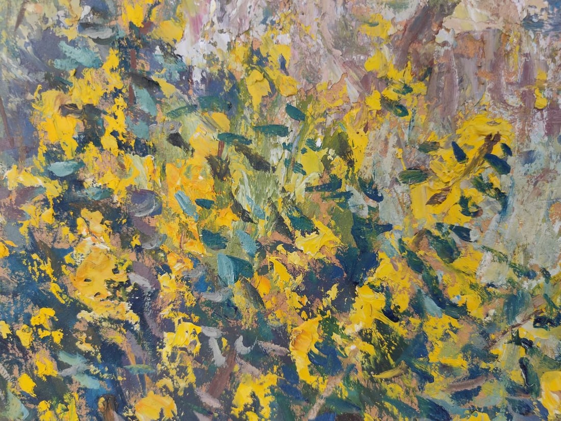 Oil painting April yard Mishurovsky V. V. - 4