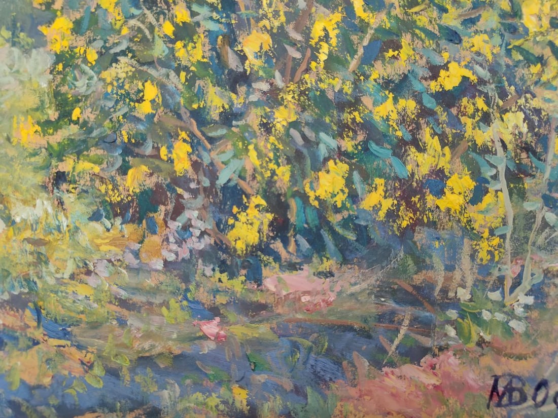 Oil painting April yard Mishurovsky V. V. - 8