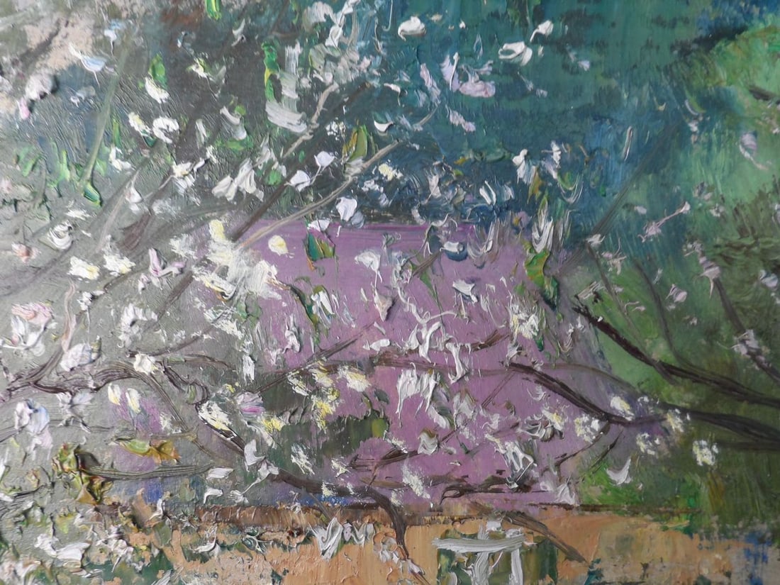 Oil painting Spring. beehives Mishurovsky V. V. - 7