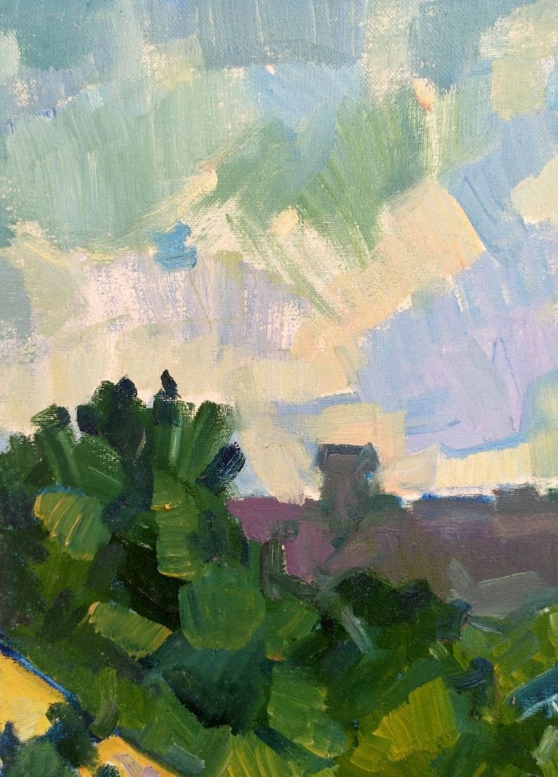 Oil painting Cityscapes Peter Tovpev - 2