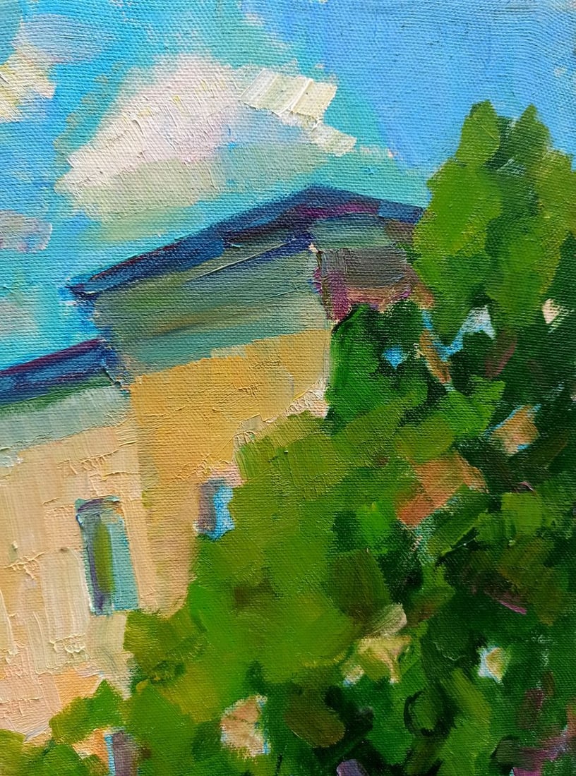 Oil painting City boulevard Peter Tovpev - 5