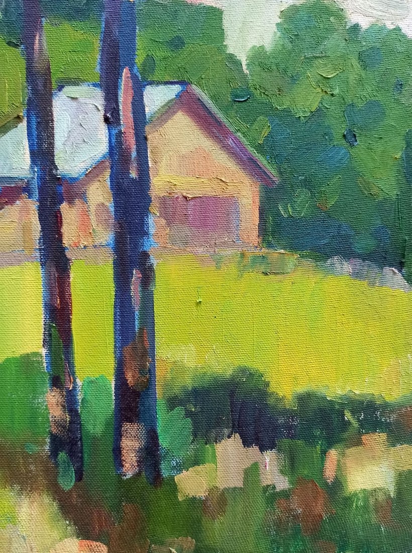 Oil painting Country houses Peter Tovpev - 13