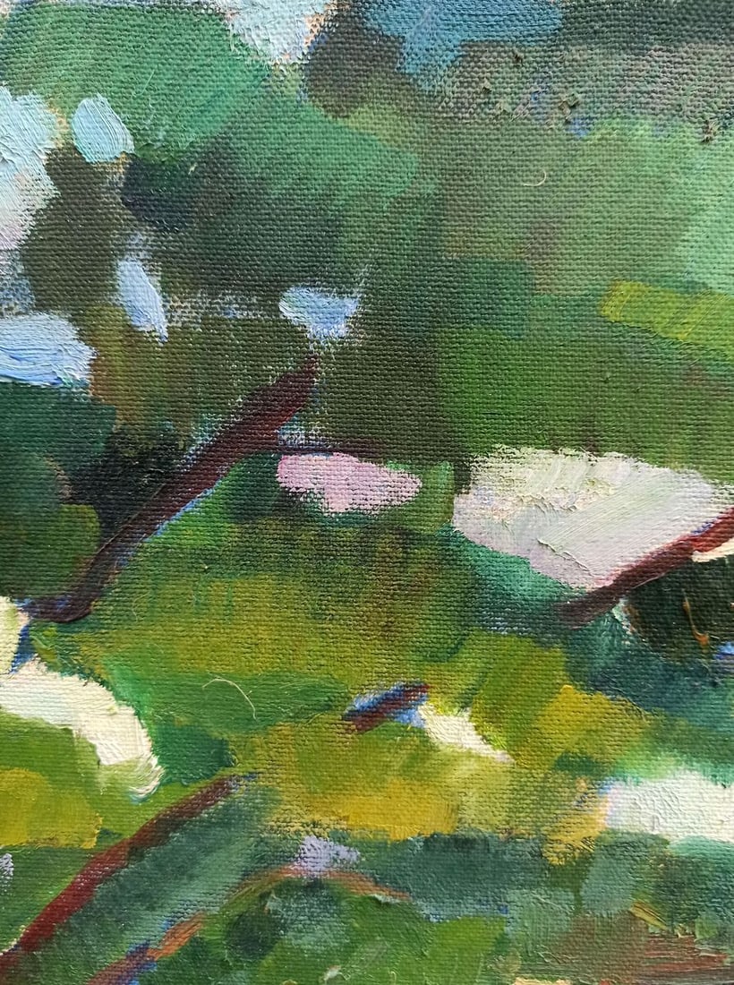 Oil painting Country houses Peter Tovpev - 3