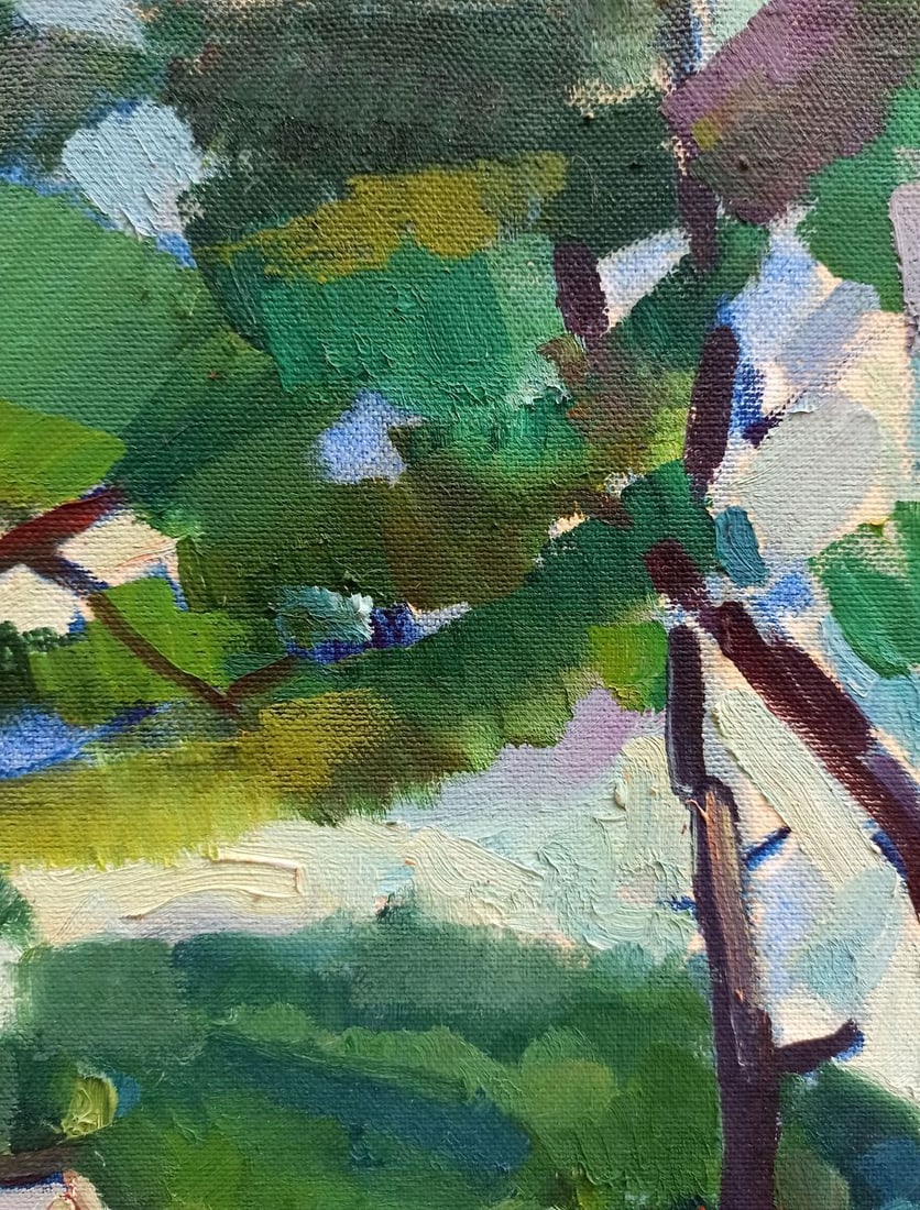 Oil painting Country houses Peter Tovpev - 4