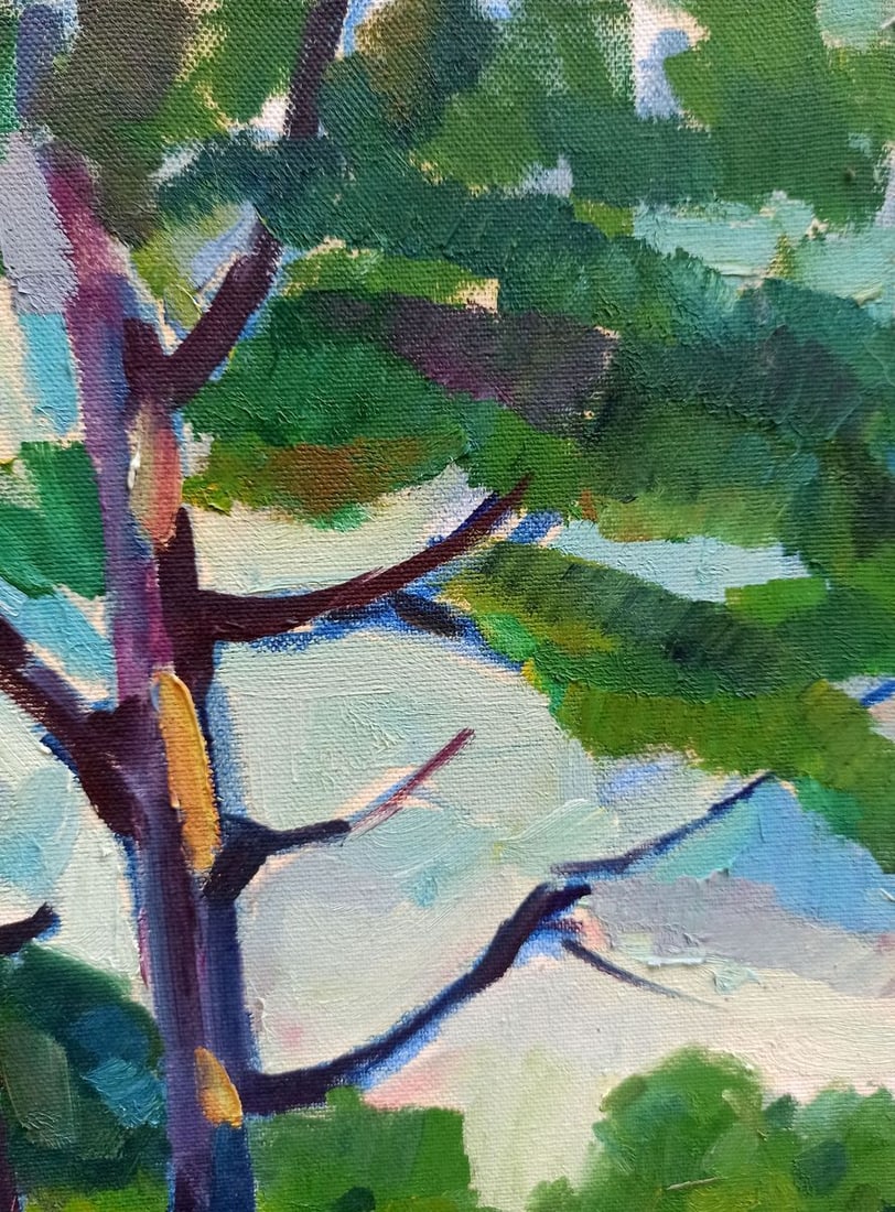 Oil painting Country houses Peter Tovpev - 5