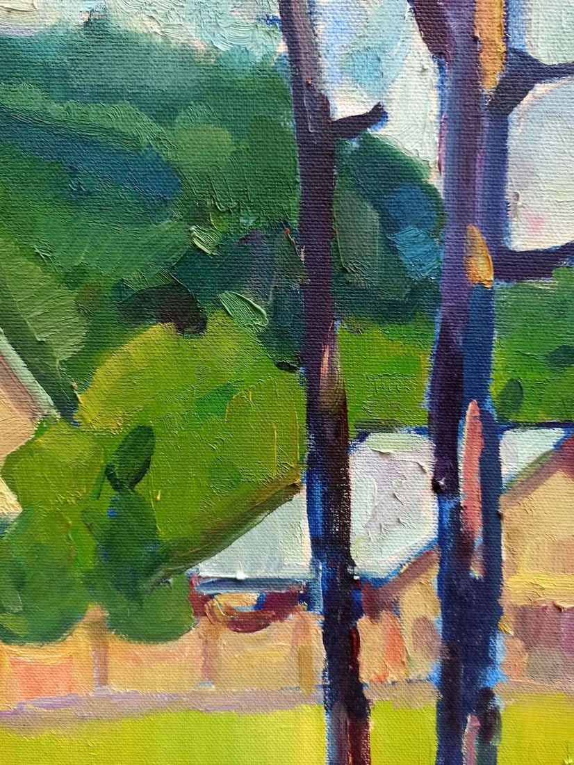 Oil painting Country houses Peter Tovpev - 8