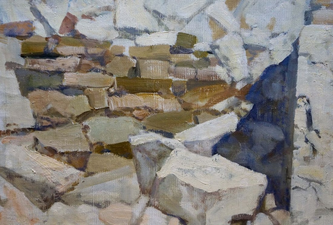 Oil painting House in the mountains Vasyukov Petr Petrovich - 2