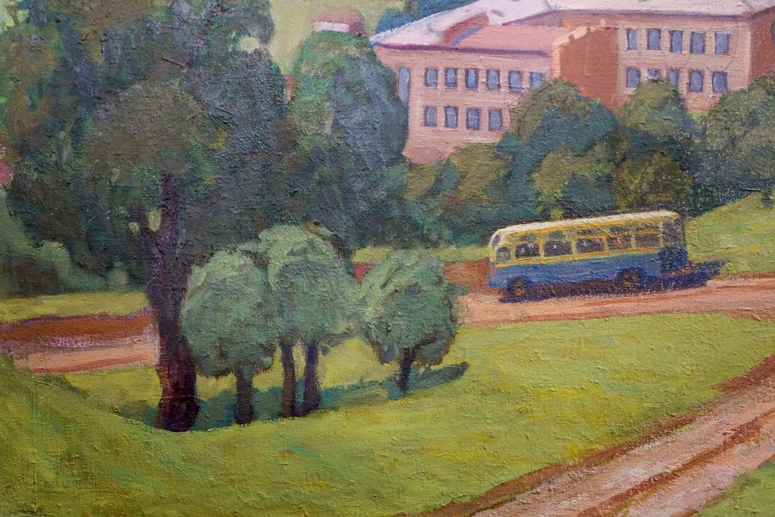 Oil painting Urban landscape - 2