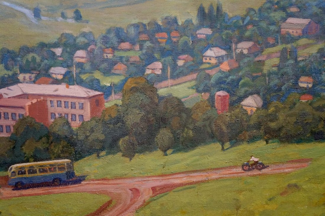 Oil painting Urban landscape - 6