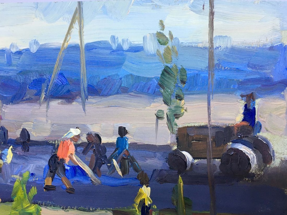 Oil painting Roads are made Popov I. A. - 3