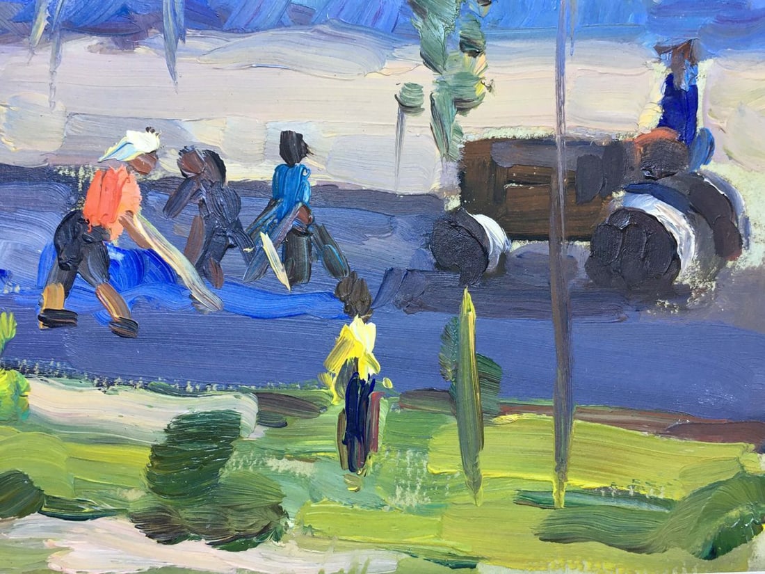 Oil painting Roads are made Popov I. A. - 4