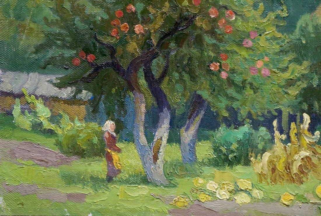 Oil painting Old apple tree Zorko Yuri Valentinovich - 2