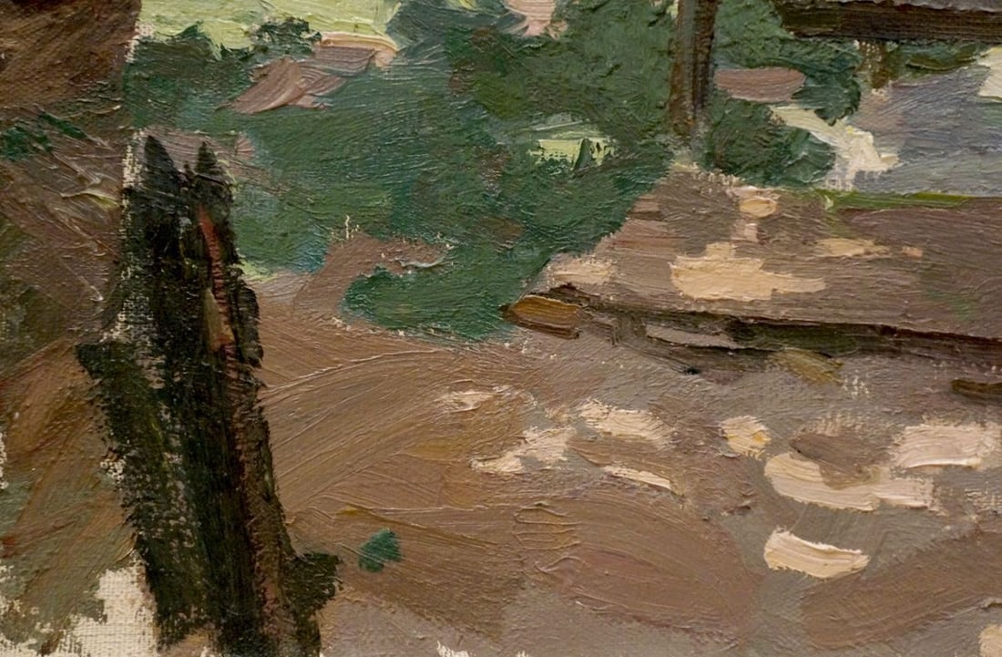 Oil painting In the courtyard Chernikov Nikolay Vladimirovich - 2