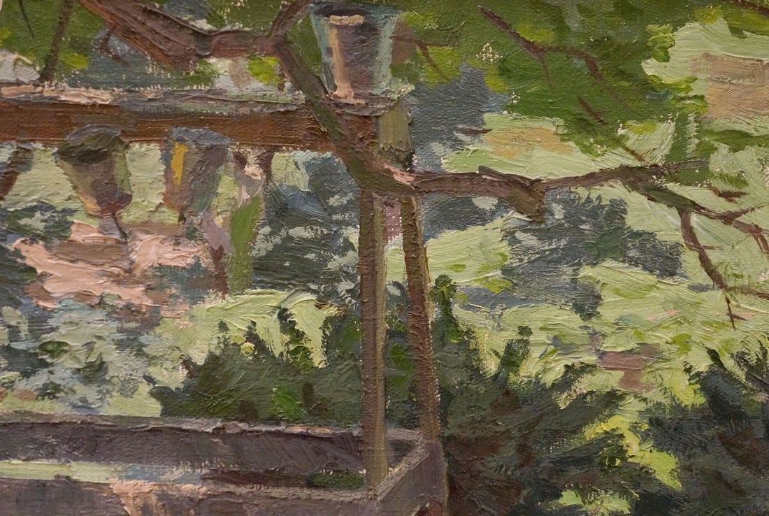 Oil painting In the courtyard Chernikov Nikolay Vladimirovich - 4