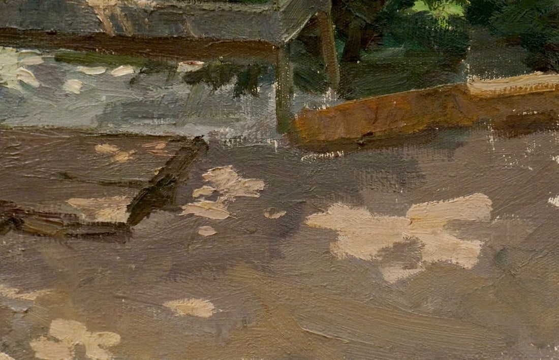 Oil painting In the courtyard Chernikov Nikolay Vladimirovich - 5