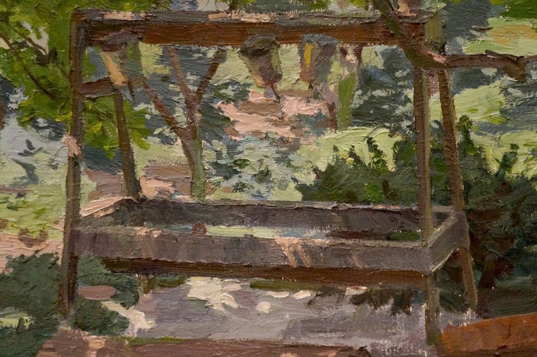 Oil painting In the courtyard Chernikov Nikolay Vladimirovich - 6