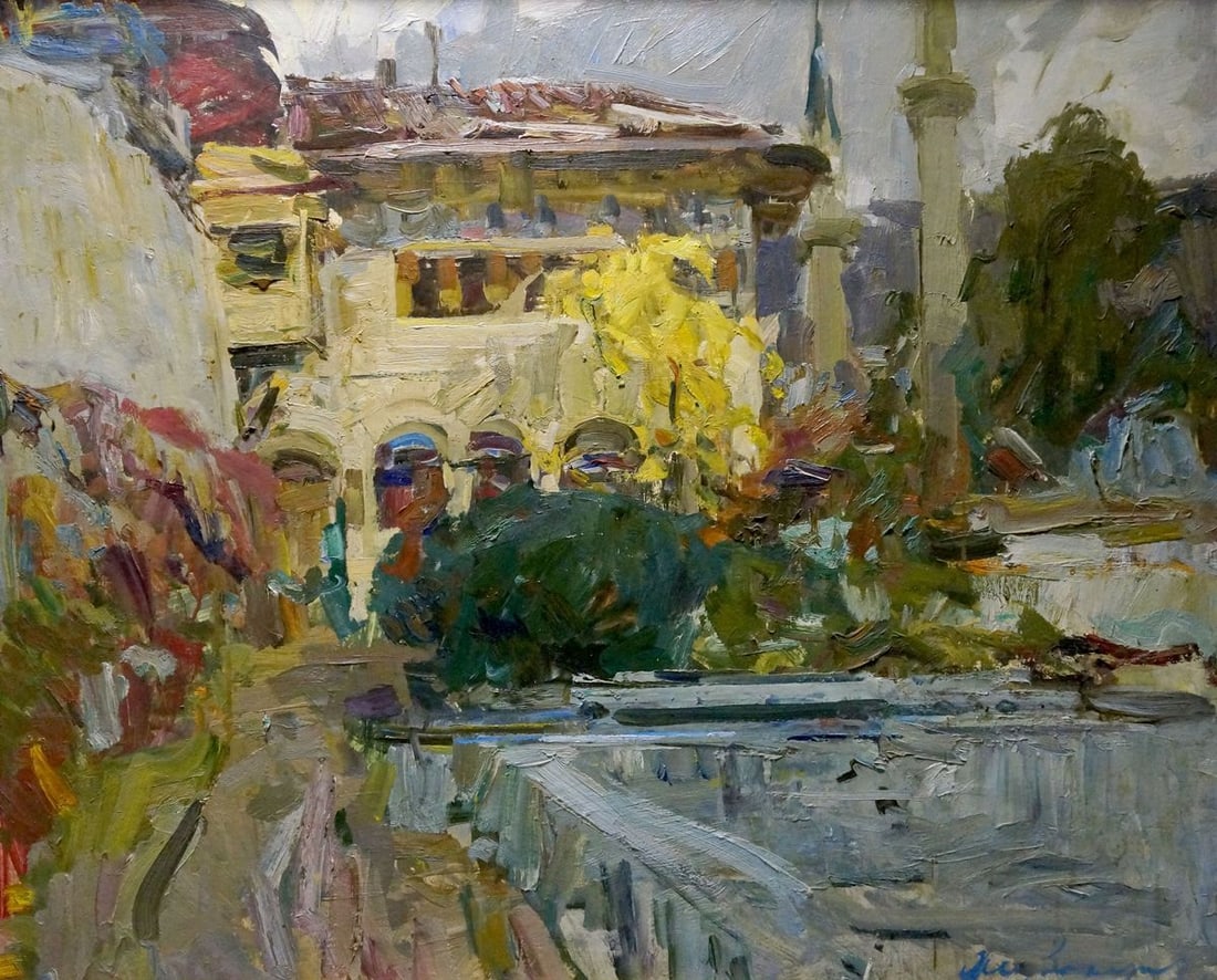 Oil painting Urban landscape Zakharov Fedor Zakharovich - 2