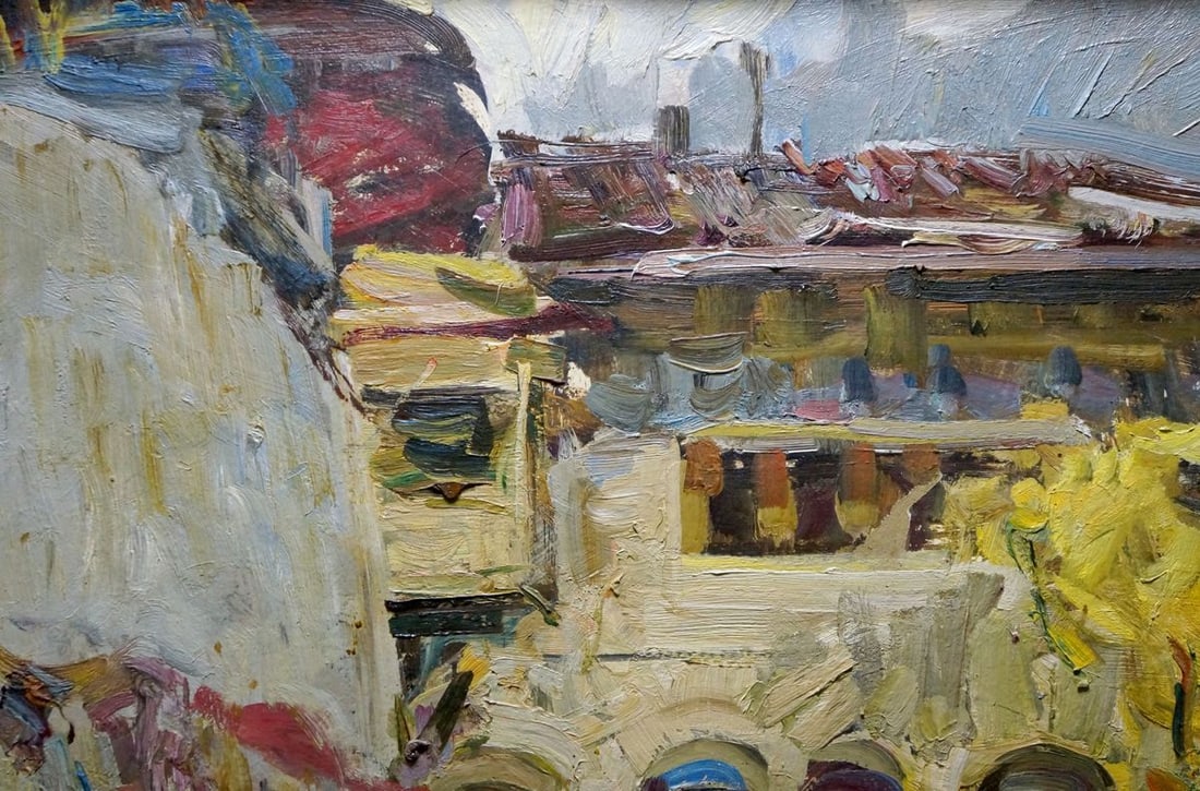 Oil painting Urban landscape Zakharov Fedor Zakharovich - 4