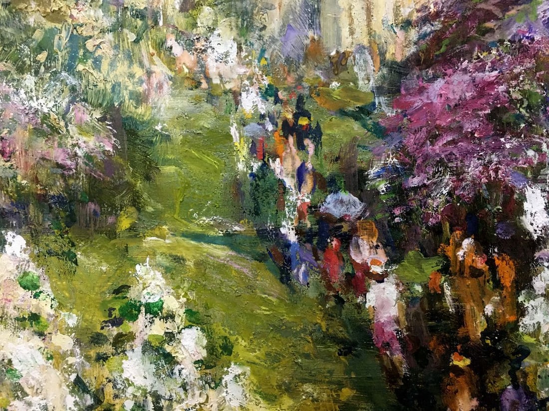 Oil painting Landscape with a church Gubsky Igor Ivanovich - 5