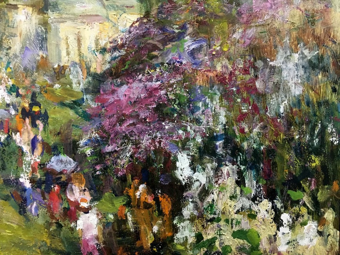 Oil painting Landscape with a church Gubsky Igor Ivanovich - 6