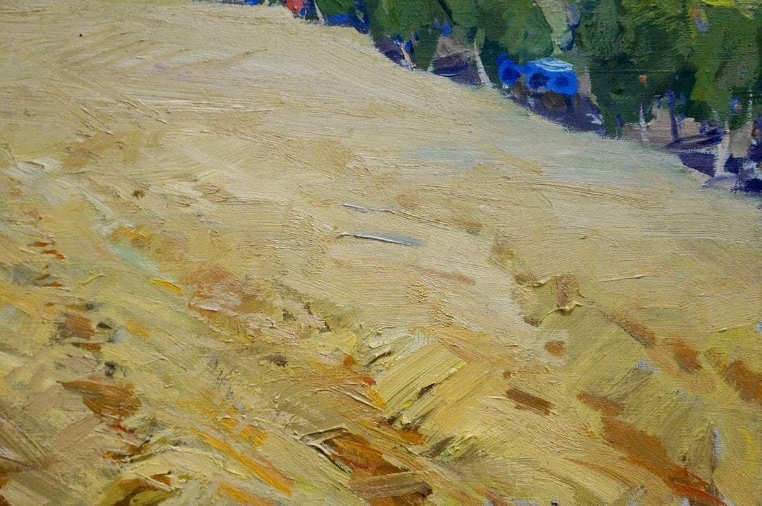 Oil painting Wheat field - 5