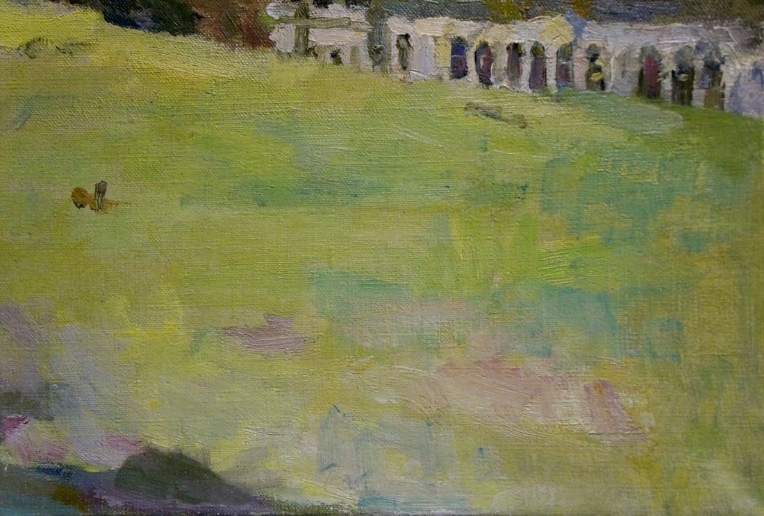 Oil painting View of the village Bozhi Mikhail Mikhailovich - 5