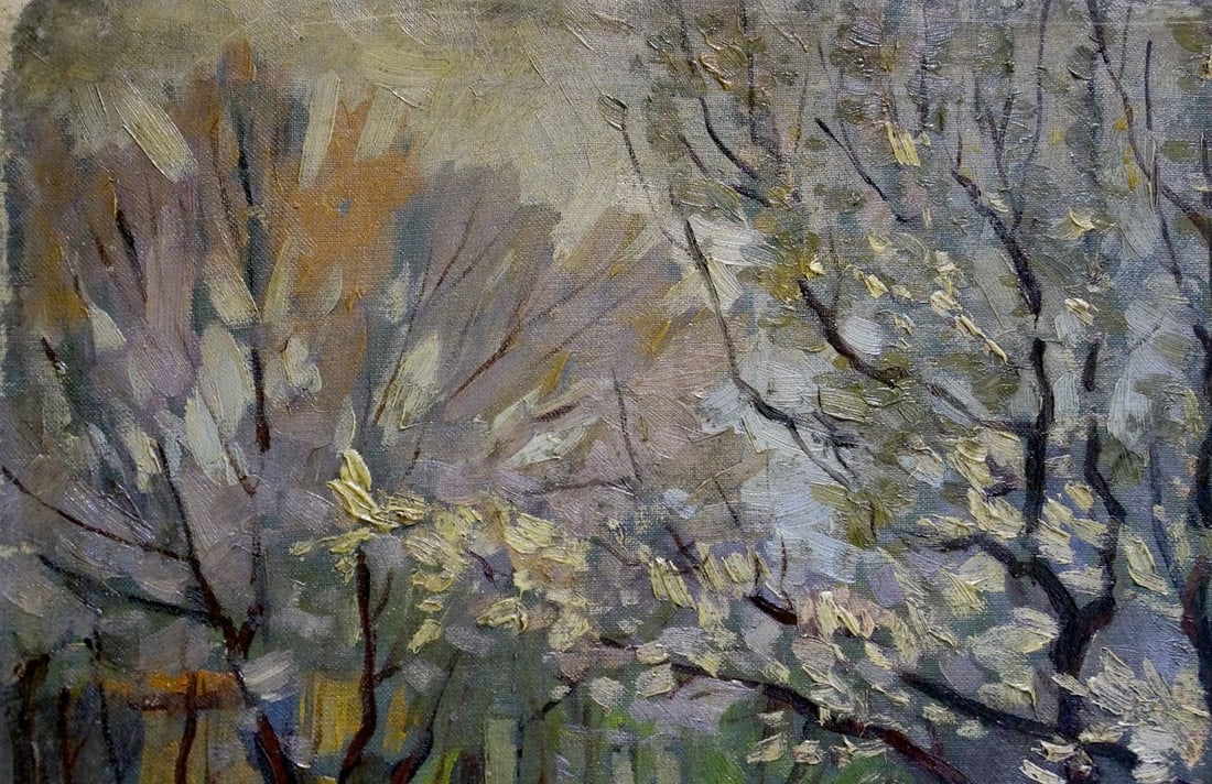 Oil painting View from the yard Chuykov S. A. - 3