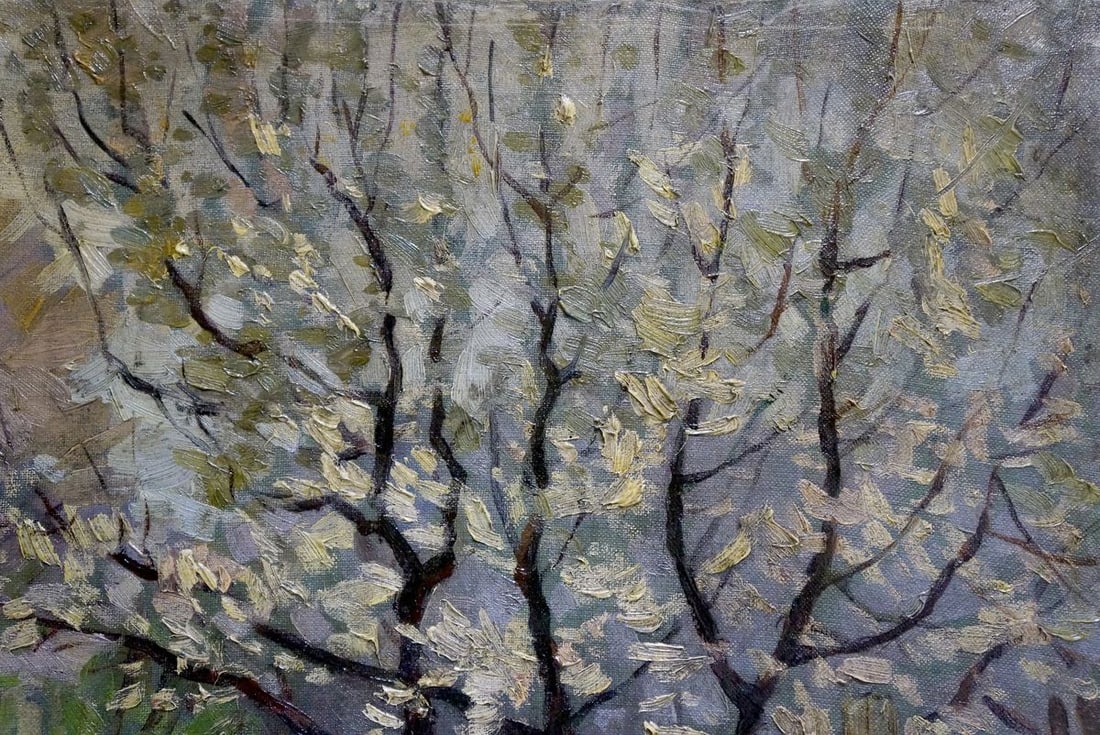 Oil painting View from the yard Chuykov S. A. - 4