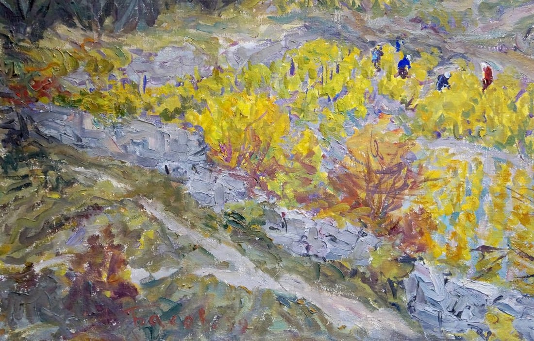 Oil painting Vegetable gardens Basov Yakov Alexandrovich - 2