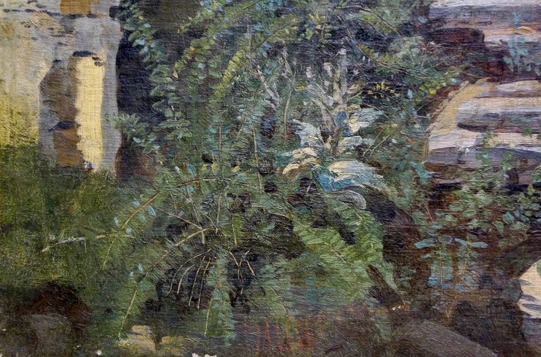 Oil painting Ancient buildings - 2