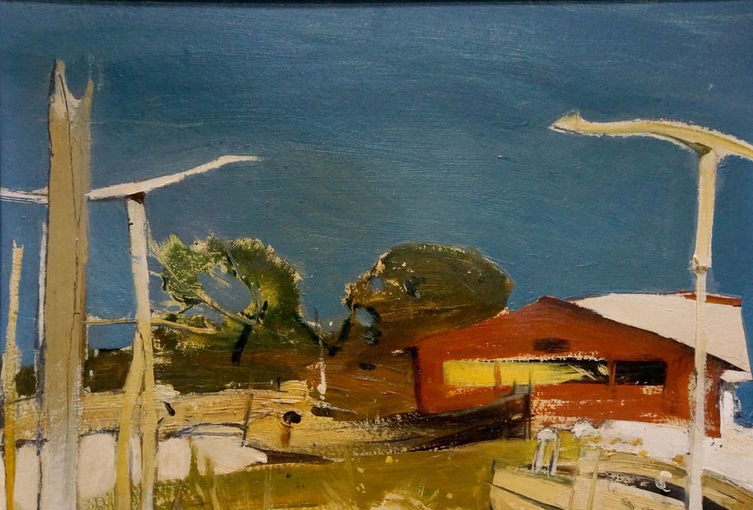 Oil painting Beachfront Location - 5